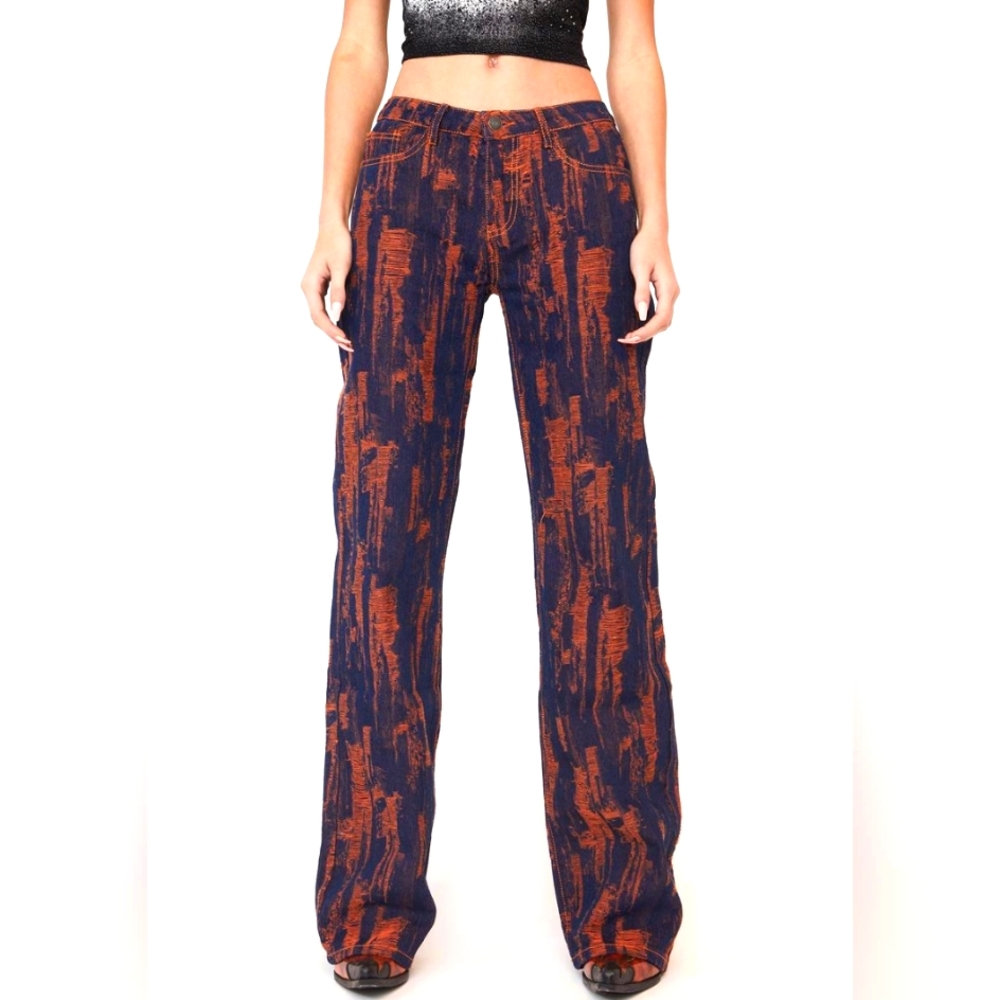 Jaded London Laddered Low Rise Waist Jeans